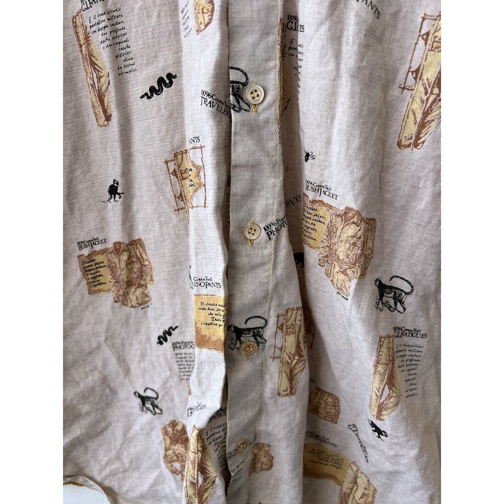 Ultra Rare AB 1953 Umberto Bilancioni Cotton Linen Button Down Size 52 - Picture 5 of 10